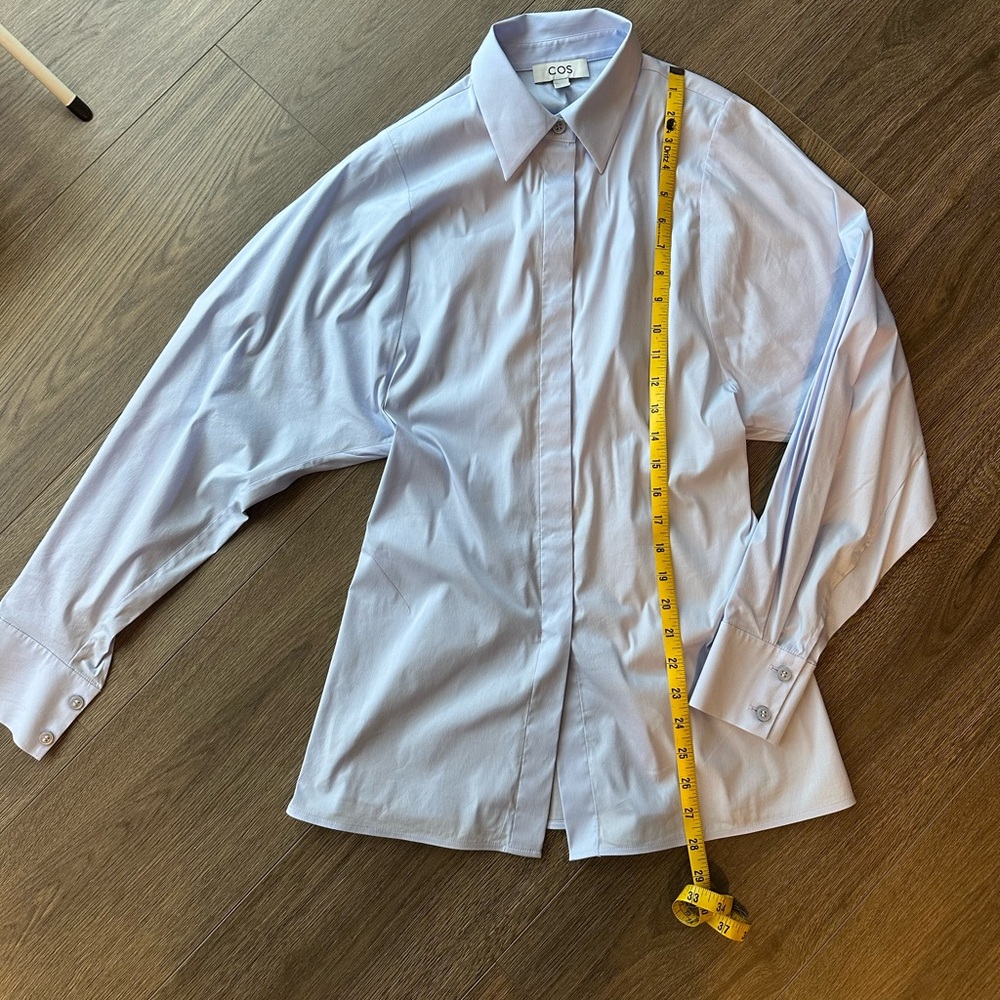 COS Blue Button Down Shirt Classic Design
